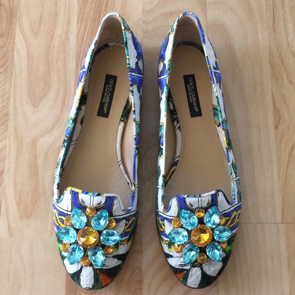 DOLCE & GABBANA Jeweled Loafers